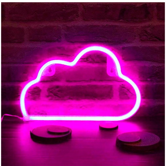 Neon Pink Cloud Sky Cute LED Room/Wall/Party Decor - Picture 2 of 6